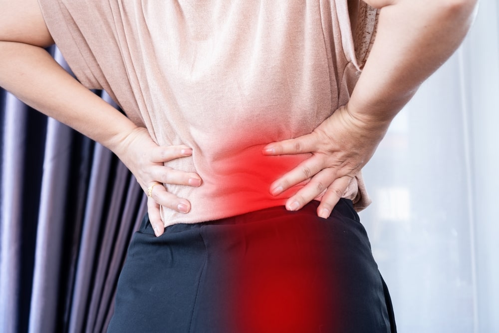 woman with sciatica pain